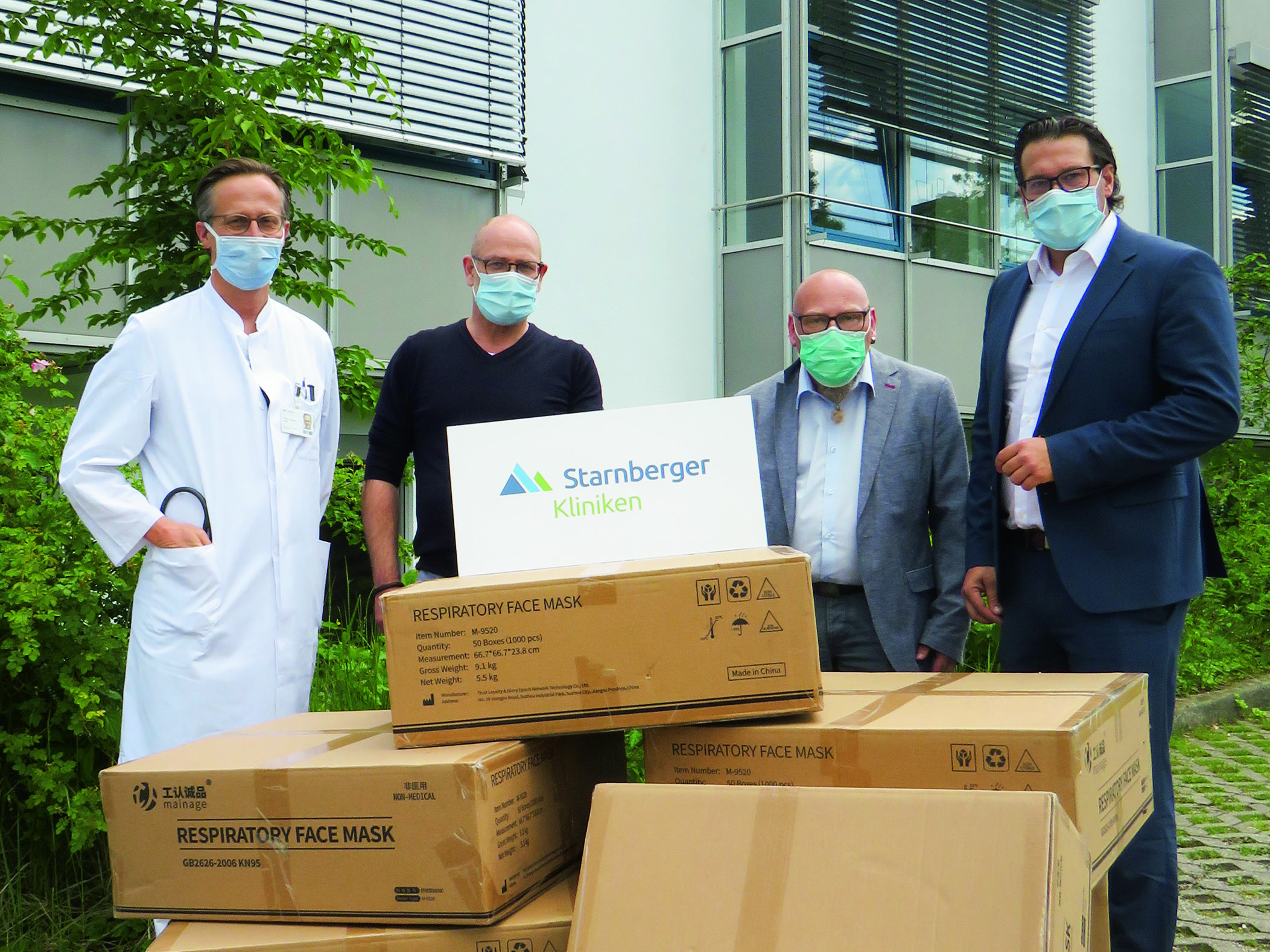 ENGIE Deutschland Pressemitteilungen: 10.000 FFP2-Atemschutzmasken für Starnberger Kliniken